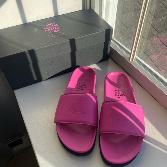 Anti Social Social Club Shoes - ❤️HOST PICK❤️❤️ Anti Social Social Club x Buscemi Pool Slides size 40